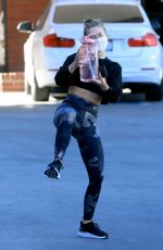 JULIANNE HOUGH Leaves a Gym in Los Angeles 01/18/2021