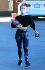 JULIANNE HOUGH Leaves a Gym in Los Angeles 01/18/2021