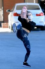JULIANNE HOUGH Leaves a Gym in Los Angeles 01/18/2021