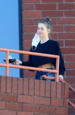 JULIANNE HOUGH Leaves a Gym in Los Angeles 01/18/2021
