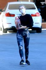 JULIANNE HOUGH Leaves a Gym in Los Angeles 01/18/2021