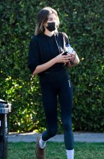 KAIA GERBER Leaves a Gym in Los Angeles 01/21/2021