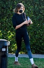 KAIA GERBER Leaves a Gym in Los Angeles 01/21/2021