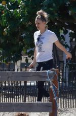 KALEY CUOCO Out with Her Dog in Los Angeles 01/15/2021