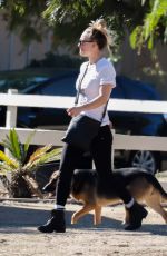 KALEY CUOCO Out with Her Dog in Los Angeles 01/15/2021