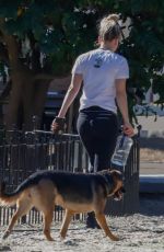 KALEY CUOCO Out with Her Dog in Los Angeles 01/15/2021