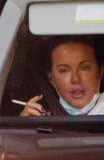 KATE BECKINSALE Out Smoking in a Car in Beverly Hills 01/18/2021