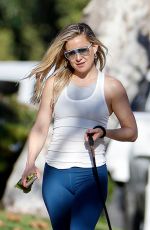 KATE HUDSON Out with Her Dog in Pacific Palisades 01/14/2021