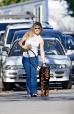 KATE HUDSON Out with Her Dog in Pacific Palisades 01/14/2021