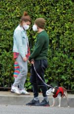 KATE MARA and Jamie Bell Out at Griffith Park in Los Feliz 12/30/2020