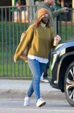 KATE MARA Out at a Park in Pasadena 01/26/2021