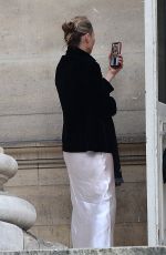 KATE MOSS Leaves Fendi Fashion Show in Paris 01/27/2021