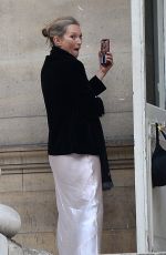 KATE MOSS Leaves Fendi Fashion Show in Paris 01/27/2021