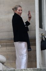 KATE MOSS Leaves Fendi Fashion Show in Paris 01/27/2021
