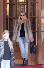KATE MOSS Leaves Ritz Hotel in Paris 01/17/2021