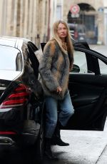 KATE MOSS Leaves Ritz Hotel in Paris 01/17/2021