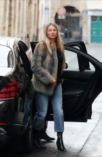 KATE MOSS Leaves Ritz Hotel in Paris 01/17/2021