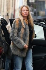 KATE MOSS Leaves Ritz Hotel in Paris 01/17/2021
