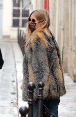 KATE MOSS Leaves Ritz Hotel in Paris 01/17/2021