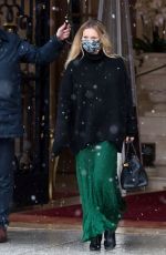 KATE MOSS Out Celebrates Her Birthday in Paris 01/16/2021