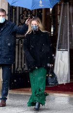KATE MOSS Out Celebrates Her Birthday in Paris 01/16/2021