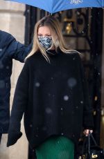 KATE MOSS Out Celebrates Her Birthday in Paris 01/16/2021