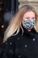 KATE MOSS Out Celebrates Her Birthday in Paris 01/16/2021