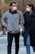 KATIE HOLMES and Emilio Vitolo Jr Out in New York 01/22/2021