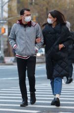 KATIE HOLMES and Emilio Vitolo Jr Out in New York 01/22/2021