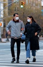 KATIE HOLMES and Emilio Vitolo Jr Out in New York 01/22/2021