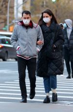 KATIE HOLMES and Emilio Vitolo Jr Out in New York 01/22/2021