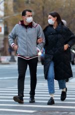 KATIE HOLMES and Emilio Vitolo Jr Out in New York 01/22/2021