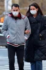 KATIE HOLMES and Emilio Vitolo Jr Out in New York 01/22/2021