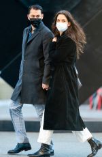 KATIE HOLMES and Emilio Vitolo Jr Out in New York 10/01/2021