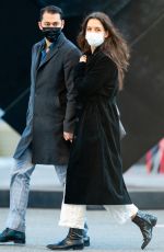 KATIE HOLMES and Emilio Vitolo Jr Out in New York 10/01/2021