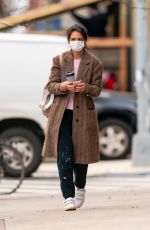 KATIE HOLMES Heading to an Art Studio in New York 01/05/2021