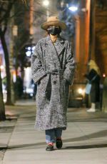 KATIE HOLMES Night Out in New York 01/15/2021