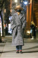 KATIE HOLMES Night Out in New York 01/15/2021