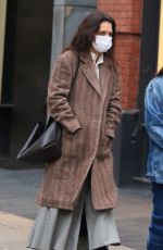 KATIE HOLMES Out and About in New York 01/01/2021