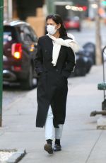 KATIE HOLMES Out and About in New York 01/18/2021