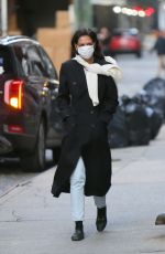 KATIE HOLMES Out and About in New York 01/18/2021