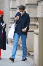 KATIE HOLMES Out Shopping at Santa Maria Novella in New York 01/08/2021