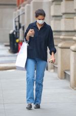 KATIE HOLMES Out Shopping at Santa Maria Novella in New York 01/08/2021