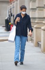 KATIE HOLMES Out Shopping at Santa Maria Novella in New York 01/08/2021