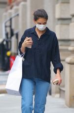KATIE HOLMES Out Shopping at Santa Maria Novella in New York 01/08/2021