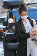 KATIE HOLMES Out Shopping in New York 01/07/2021
