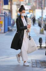 KATIE HOLMES Out Shopping in New York 01/07/2021