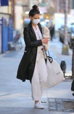 KATIE HOLMES Out Shopping in New York 01/07/2021
