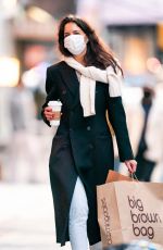 KATIE HOLMES Shopping at Macy