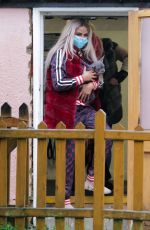 KATIE PRICE and Carl Woods Out with Their Dogs in Essex 01/14/2021